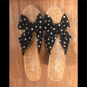 Chico’s polka dot sandal